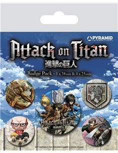 Attack On Titan (s3) Badge Pack