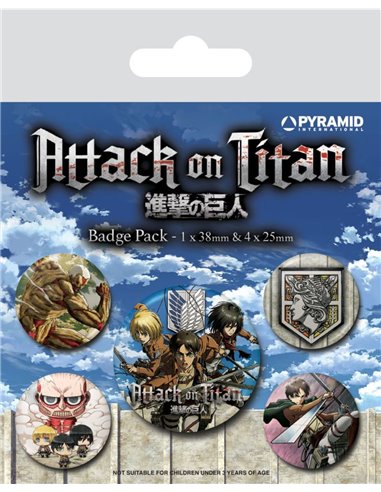 Attack On Titan (s3) Badge Pack