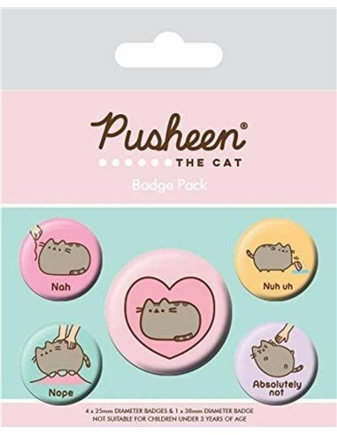 Pusheen (nah) Badge Pack