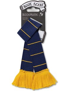 Book Scarf Bookmark - Navy & Yellow