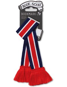 Book Scarf Bookmark - Red, White & Blue