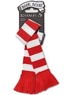 Book Scarf Bookmark - Red & White