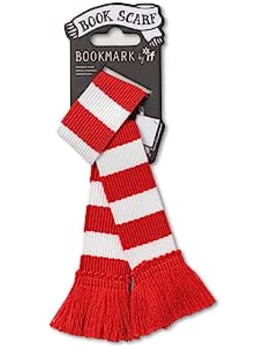 Book Scarf Bookmark - Red & White