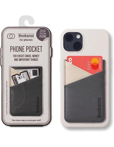 Bookaroo Phone Pocket Charcoal