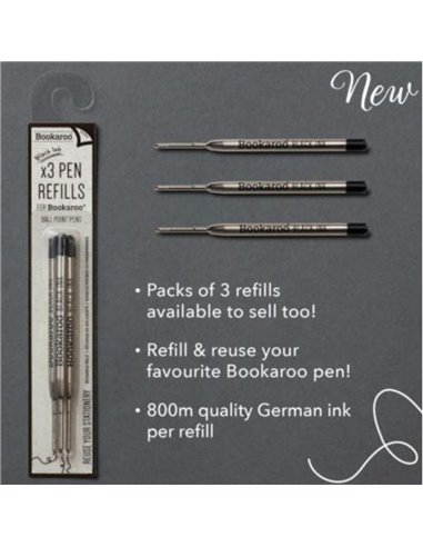 Bookaroo Pen Refills - Black Ink