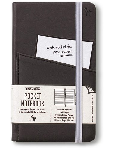 Bookaroo Pocket Notebook (a6) Journal - Black