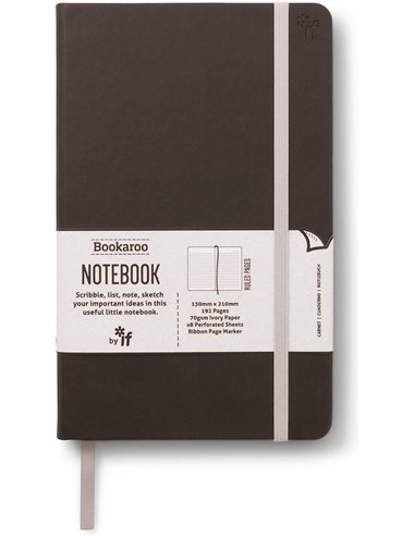 Bookaroo Notebook (a5) Journal - Black