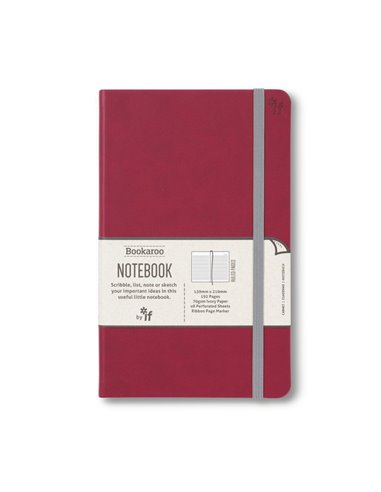 Bookaroo Notebook (a5) Journal - Dark Red