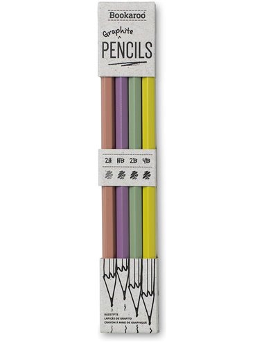 Bookaroo Graphite Pencil - Pastels