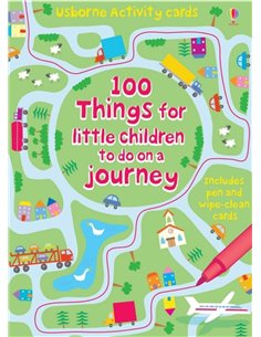 100 Things For Little Children To Do On A Journey - Wipe Clean Cards With Pen