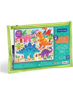 Mighty Dinosaurs 12 Piece Pouch Puzzle