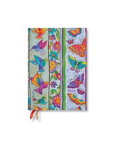 Hummingbirds & Flutterbyes (playful Creations) Midi Day At A Time Planner 2024