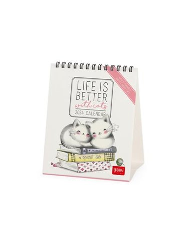 Desk Calendars - 2024 Desk Calendar - Sketchy Cats