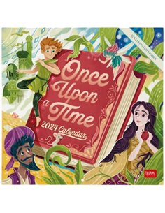 2024 Wall Calendar - Once Upon A Time - Book Lover's