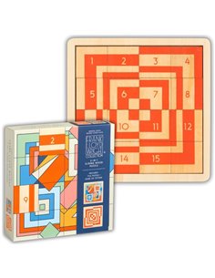 Frank Lloyd Wright 2-IN-1 Sliding Wood Puzzle