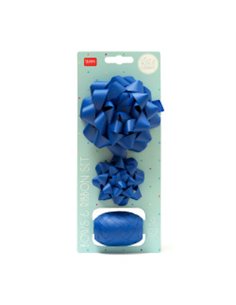 Set Of Two Bows And A Ribbon - Blue