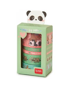 Set Of 5 Paper Sticky Tapes -  Cute Animals