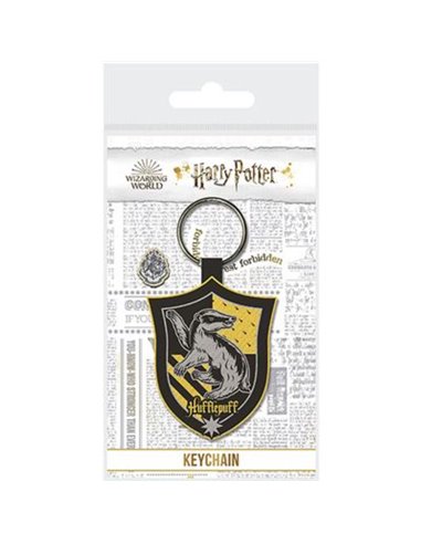 Harry Potter (classic Crest Hufflepuff) Woven Keychain