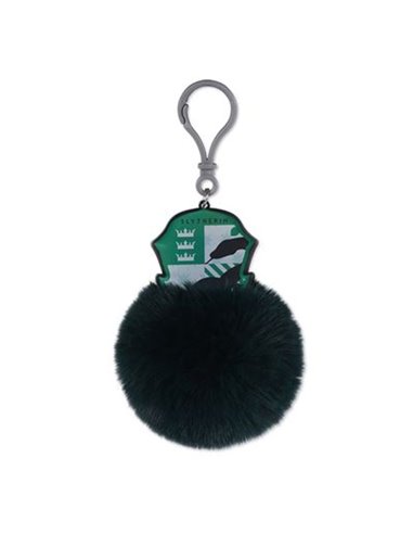 Harry Potter (classic Crest Slytherin) Pom Pom Keychain