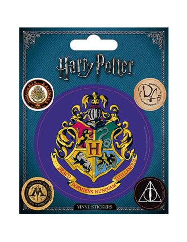 Harry Potter (colourful Crest Hogwarts) Vinyl Sticker