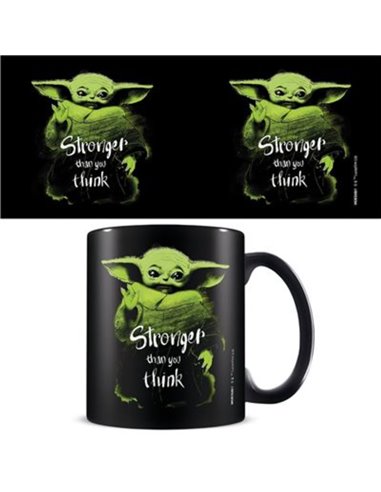 Star Wars: The Mandalorian (stronger Than You Think) Black Mug