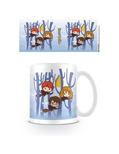 Harry Potter (chibi Harry Ron Hermione Flying) Mug