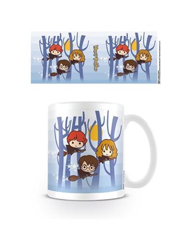 Harry Potter (chibi Harry Ron Hermione Flying) Mug