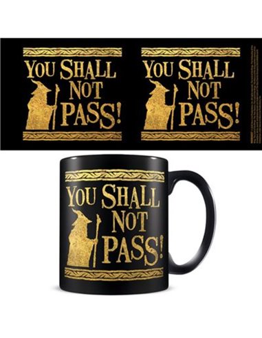 The Lord Of The Rings (you Shall Not Pass) Black Pod Mug