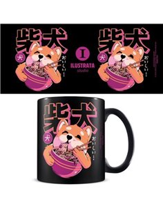 Ilustrata (shiba Noodles) Black Pod Mug