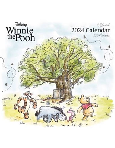 Winnie The Pooh 2024 30x30 Square Calendar