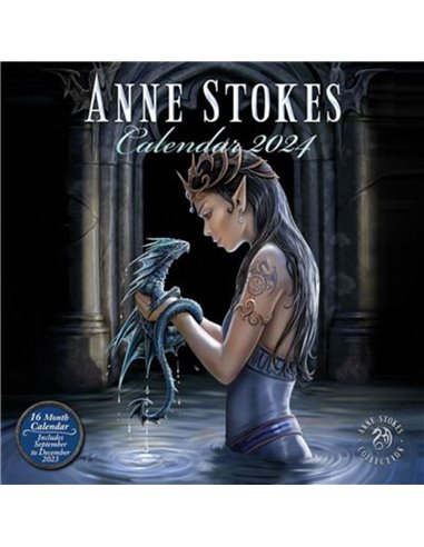 Anne Stokes 2024 30x30 Square Calendar