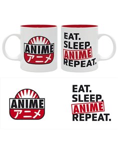 Eat Sleep Anime Repeat - Mug 320ml - Asian Art