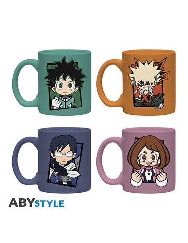 My Hero Academia - Set 4 Espresso Mugs - Chibi