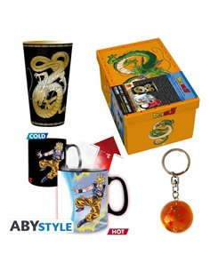 Dragon Ball - Pck Premium Large Glass +3d Keychain+mug Heatchange