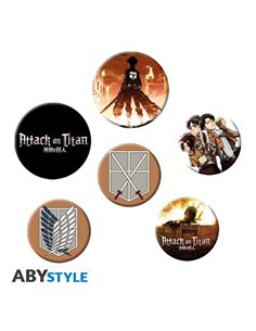 Attack On Titan - Badge Pack - Characters