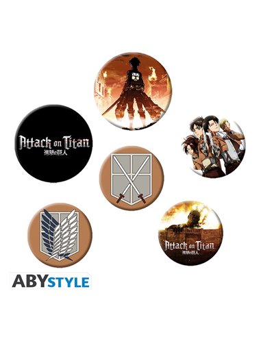 Attack On Titan - Badge Pack - Characters