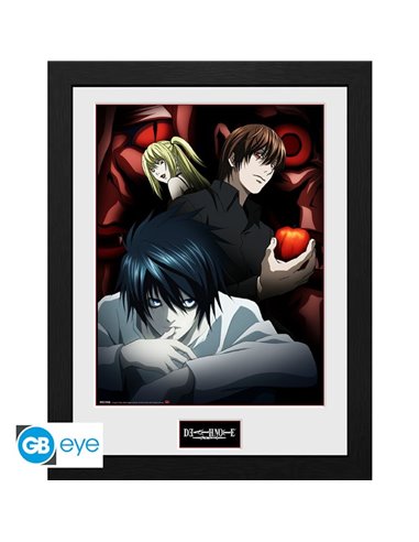 Death Note - Framed Print "light, L And Misa" (30x40)