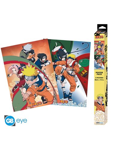 Naruto - Set 2 Posters Chibi 52x38 - Team 7