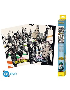 My Hero Academia - Set 2 Posters Chibi 52x38 - Heroes/villains