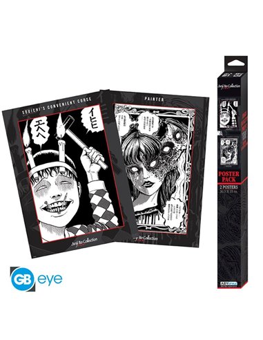 Junji Ito - Set 2 Posters Chibi 52x38 - Souichi And Tomie