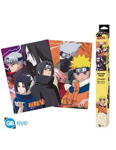 Naruto - Set 2 Posters Chibi 52x38 - Konoha Ninjas & Deserters