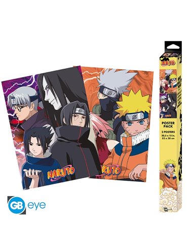 Naruto - Set 2 Posters Chibi 52x38 - Konoha Ninjas & Deserters