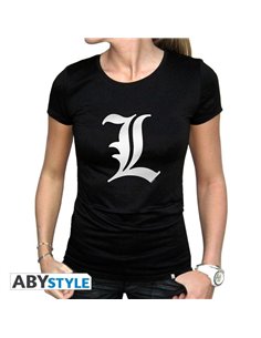 Death Note - Tshirt "l Tribute" Woman Ss Black - Large