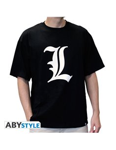 Death Note - Tshirt "l Tribute" Man Ss Black - Large