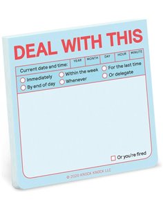 Knock Knock Deal With This Sticky Note (pastel Edition)