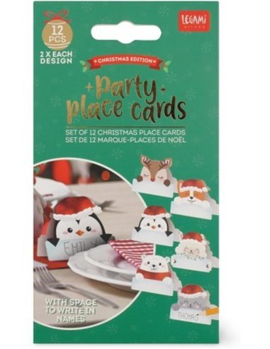 Set Of 12 Christmas Place Card - Christmas Place Cards