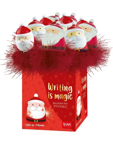 LighT-Up Santa Claus Ballpoint - Writing Is Magic - Santa Claus-Adrion LTD