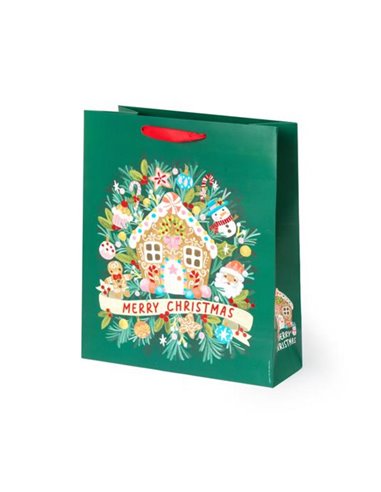 Gift Bag - Large - Gingerbread House