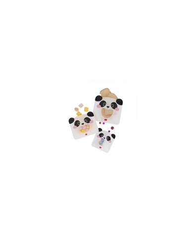 Set Of 3 Reusable Snack Bags - Snack Bags - Panda