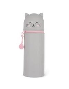 2-IN-1 Silicone Pencil Case - Kawaii - Kitty